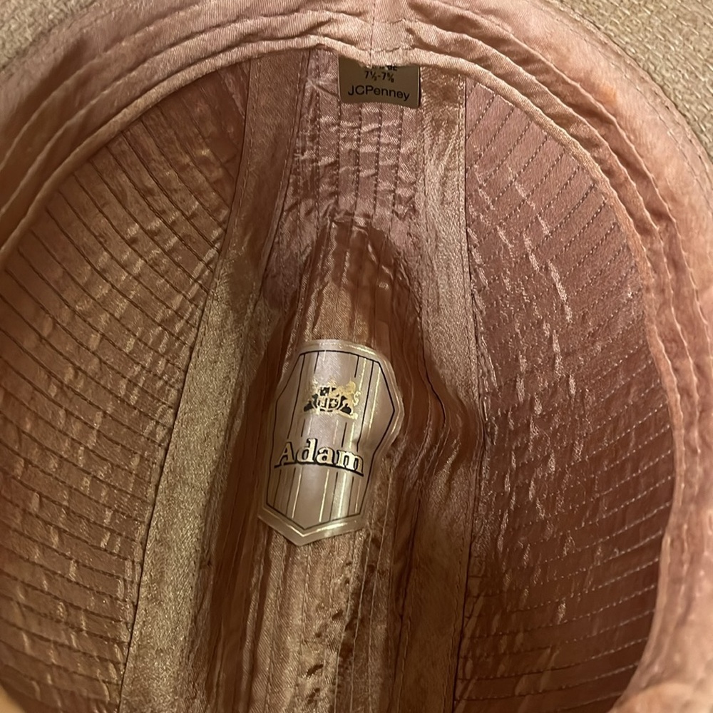 Adam New York fedora wool camel tan. Size XL 7 1/2 - 7 5/8. Unisex - Picture 6 of 7